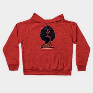 Black doll Kids Hoodie